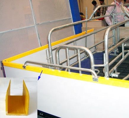 Техника Пултрузионная стеклопластиковая ПФРП C-канал для защиты/покрытия края 30 мм доски