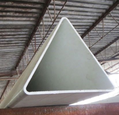 Гладкий 180 мм FRP треугольный профиль стекловолокно треугольный профиль GFRP угловой секции